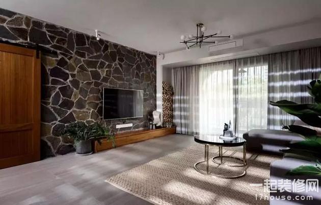 142平的简约风三居室,客厅的电视背景墙创意又自然 142平的简约风三居室,客厅的电视背景墙创意又自然